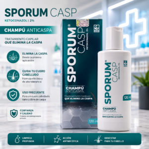 SPORUM CASP KETOCONAZOL 2% CHAMPU FRASCO * 120ML SIEGFRIED