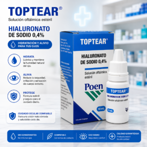 TOPTEAR 0.4% HIALURONATO DE SODIO 0.4% SOLUCION OFTALMICA FRASCO*10ML - POEN