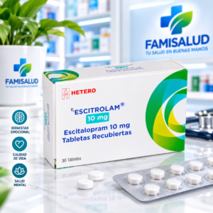 ESCITROLAM ESCITALOPRAM 10MG C*30 TABLETAS - HETERO