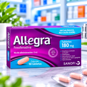 ALLEGRA 180MG FEXOFENADINA 180MG C*10 TABLETAS RECUBIERTAS - SANOFI