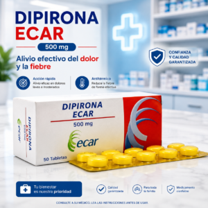 DIPIRONA 500MG BLISTERS * 50 TABLETAS ECAR