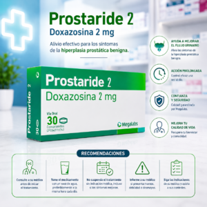 PROSTARIDE 2 DOXAZOSINA 2MG C*30 TABLETAS MEGALABS