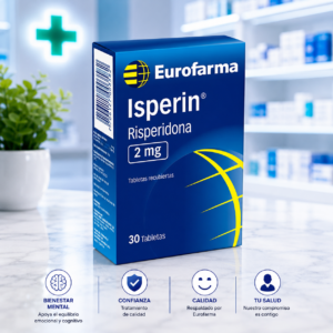 ISPERIN RISPERIDONA 2MG C*30 TABLETAS RECUBIERTAS EUROFARMA