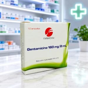 GENTAMICINA 160MG/2ML SOLUCION INYECTABLE C*10 AMPOLLAS - FARMIONI