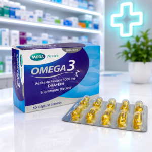 HI OMEGA 3 SUPLEMENTO DIETARIO OMEGA 3 ACEITE DE PESCADO 1.000MG + DHA + EPA C*30 CAPSULAS BLANDAS MEGA LIFESCIENCES