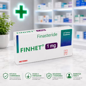 FINHET FINASTERIDE 1MG CAJA * 30 TABLETAS RECUBIERTAS HETERO