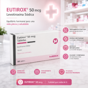 EUTIROX 50 LEVOTIROXINA SODICA 50MCG C*50 TABLETAS  - MERCK
