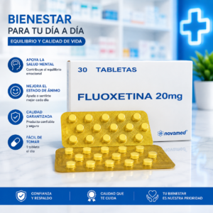 FLUOXETINA 20MG BLISTERS*30 TABLETAS NOVAMED