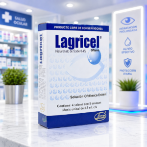 LAGRICEL OFTENO HIALURONATO DE SODIO 0.4% SOLUCION OFTALMICA C*4 SOBRES CON 5 ENVASES *0.5ML C/U SOPHIA