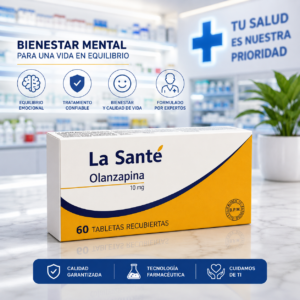 OLANZAPINA 10MG C*60 TABLETAS RECUBIERTAS LA SANTE