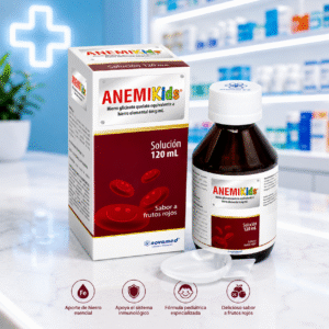 ANEMIKIDS FRUTOS ROJOS HIERRO BISGLICINA QUELATO 6MG SOLUCION ORAL FRASCO*120ML - NOVAMED