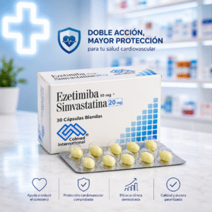 EZETIMIBA 10MG, SIMVASTATINA 20MG C*30 CAPSULAS BLANDAS - COLMED