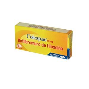 HIOSCINA N-BUTIL BROMURO 10mg TABLETA RECUBIERTA COLESPAS