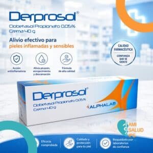 DERPROSOL CLOBETASOL PROPIONATO 0.05% CREMA TOPICA TUBO*40G ALPHALAB