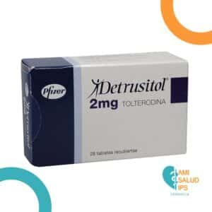 DETRUSITOL TOLTERODINA TARTRATO 2MG C*28 TABLETAS RECUBIERTAS PFIZER