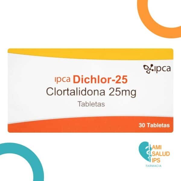 CLORTALIDONA 25MG TABLETA DICHLOR-25
