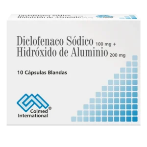 DICLOFENACO 100MG + HIDROXIDO DE ALUMINIO 200MG CAPSULA BLANDA COLMED