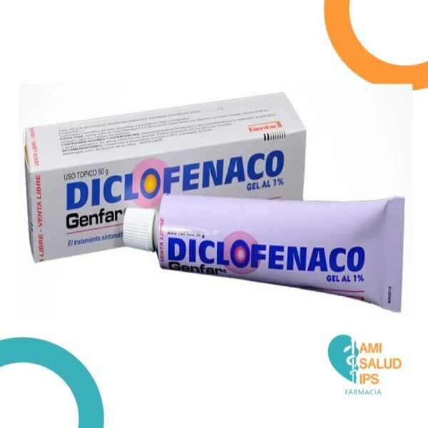DICLOFENACO 1% GEL TOPICO TUBO*50G GENFAR