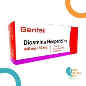 DIOSMINA HESPERIDINA 450MG/50MG COMPRIMIDOS RECUBIERTOS GENFAR