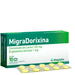 CLONIXINATO DE LISINA 125MG + ERGOTAMINA 1MG COMPRIMIDOS RECUBIERTOS MIGRA DORIXINA