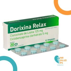 CLONIXINATO DE LISINA 125MG + CICLOBENZAPRINA CLORHIDRATO 5MG COMPRIMIDOS RECUBIERTOS DORIXINA RELAX