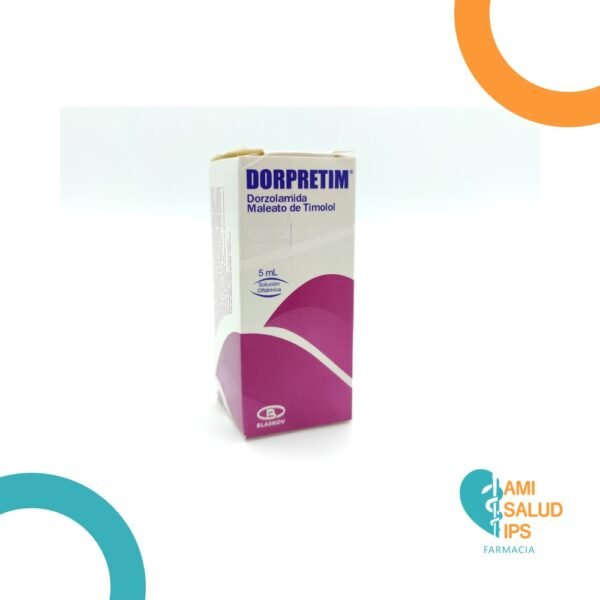 DORZOLAMIDA 20MG + MALEATO DE TIMOLOL 5MG FRASCO X 5ML GOTAS OFTALMICAS DORPRETIM BLASKOV