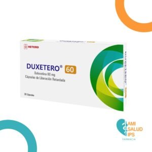 DULOXETINA 60MG CAPSULA DE LIBERACION RETARDADA DUXETERO