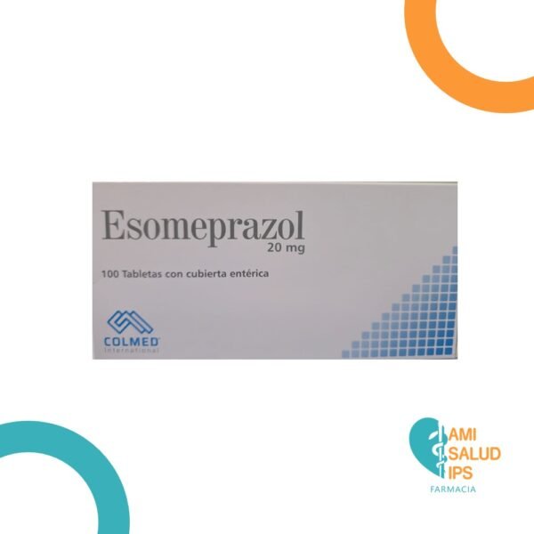 ESOMEPRAZOL 20MG TABLETA RECUBIERTA ENTERICA COLMED C*100 TABS