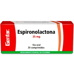 ESPIRONOLACTONA 25MG COMPRIMIDO GENFAR