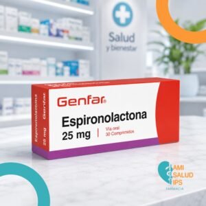 ESPIRONOLACTONA 25MG BLISTERS*30 COMPRIMIDOS GENFAR