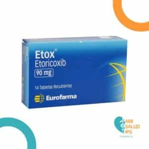 ETORICOXIB 90MG TABLETA RECUBIERTA ETOX