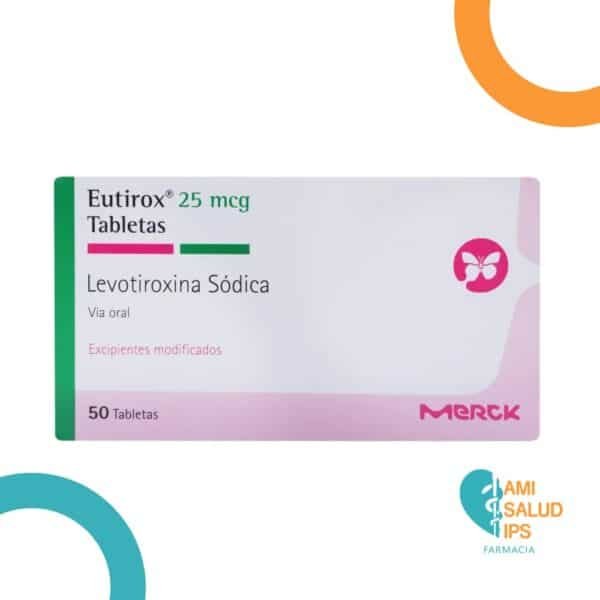 LEVOTIROXINA SODICA 25MCG TABLETA EUTIROX