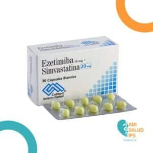 EZETIMIBE 10MG + SIMVASTATINA 20MG CAPSULAS BLANDAS COLMED