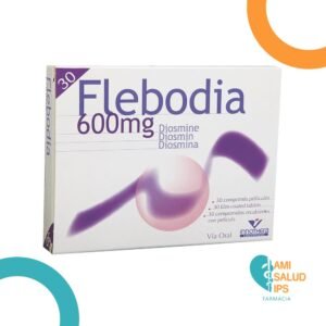 DIOSMINA 600MG COMPRIMIDO RECUBIERTO FLEBODIA