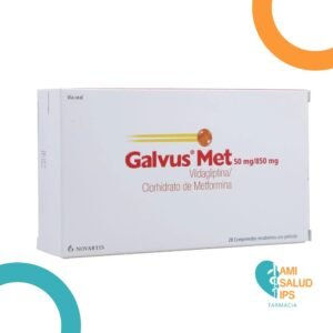 VILDAGLIPTINA/METFORMINA 50MG/850MG COMPRIMIDOS RECUBIERTOS CON PELICULA GALVUS MET