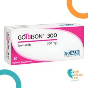ISONIAZIDA 300MG TABLETA RECUBIERTA GOTBISON