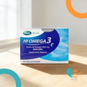 HI OMEGA 3 SUPLEMENTO DIETARIO OMEGA 3 ACEITE DE PESCADO 1.000MG + DHA + EPA C*30 CAPSULAS BLANDAS MEGA LIFESCIENCES