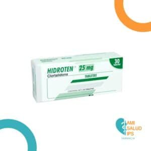CLORTALIDONA 25MG TABLETA HIDROTEN
