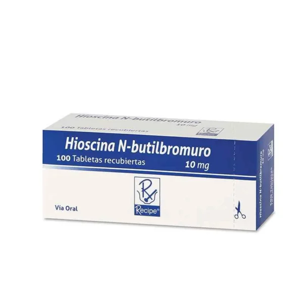HIOSCINA N-BUTIL BROMURO 10mg TABLETA RECUBIERTA RECIPE