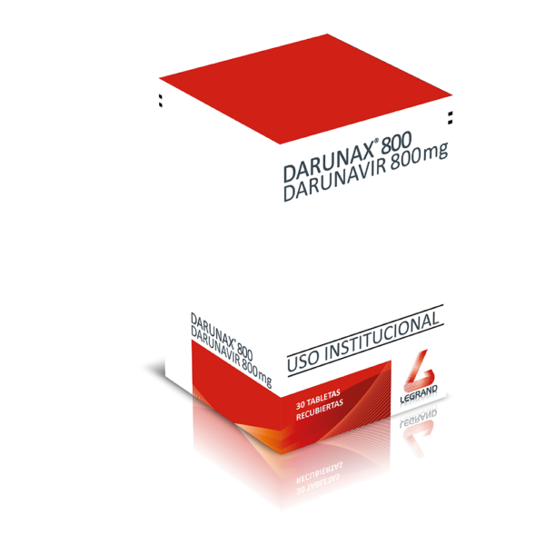 DARUNAVIR 800MG TABLETA RECUBIERTA DARUNAX*800
