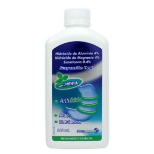 HIDROXIDO ALUMINIO + MAGNESIO + SIMETICONA ( 4.0+4.0+0.4)GR/ML SUSPENSION FRASCO X 360 ML  COASPHARMA