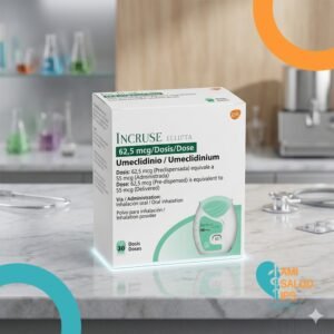 INCRUSE ELLIPTA BROMURO DE UMECLIDINIO 62.5 MCG INHALADOR BUCAL FRASCO*30 DOSIS GLAXOSMITHKLINE