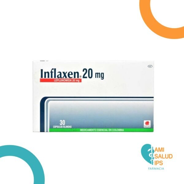 LEFLUNOMIDA 20MG CAPSULA BLANDA INFLAXEN 20MG