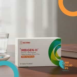 IRBIGEN-H 300/25 IRBESARTAN 300MG, HIDROCLOROTIAZIDA, 25MG C*30 TABLETAS RECUBIERTAS HETERO
