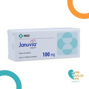 JANUVIA SITAGLIPTINA 100MG C*28 TABLETAS RECUBIERTAS MSD