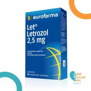 LET LETROZOL 2.5MG C*30 TABLETAS REUBIERTAS EUROFARMA