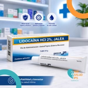 LIDOCAINA HCI 2% JALEA URETRAL/TOPICA (EXTERNA MUCOSAS) TUBO*30G PROCLIN
