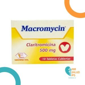 CLARITROMICINA 500MG TABLETA MACROMYCIN
