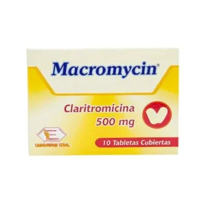 CLARITROMICINA 500MG TABLETA MACROMYCIN
