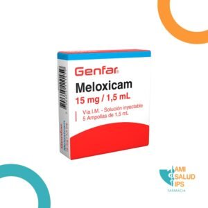 MELOXICAM 15MG/1.5ML SOLUCION INYECTABLE I.M GENFAR
